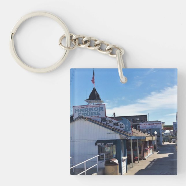 Balboa Fun Zone, Newport Beach, California Keychain (Front)