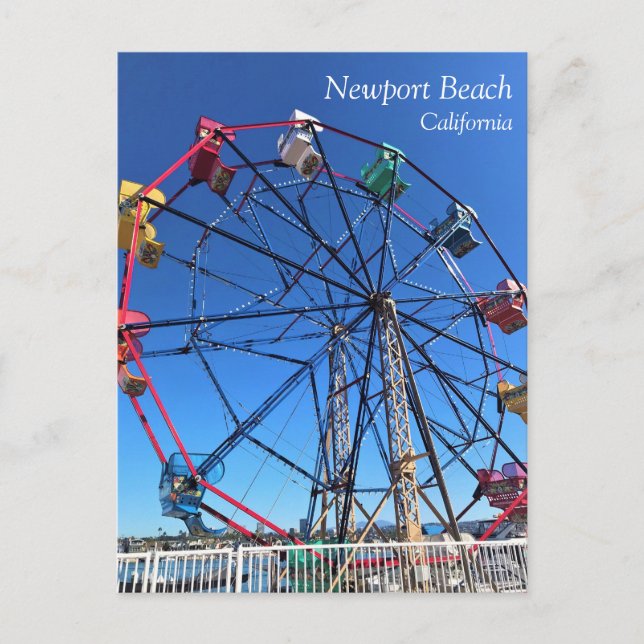 Balboa Fun Zone, Newport Beach, California Postcard (Front)