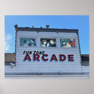 Balboa Fun Zone, Newport Beach, California Poster