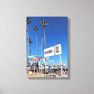 Balboa Island Ferry, Newport Beach, California Canvas Print