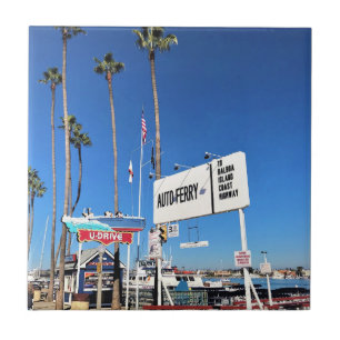 Balboa Island Ferry, Newport Beach, California Tile