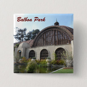 Balboa Park Botanical Garden -San Diego 2 Inch Square Button