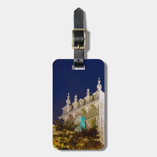 Balboa Park House of Hospitality Tower at Night Luggage Tag