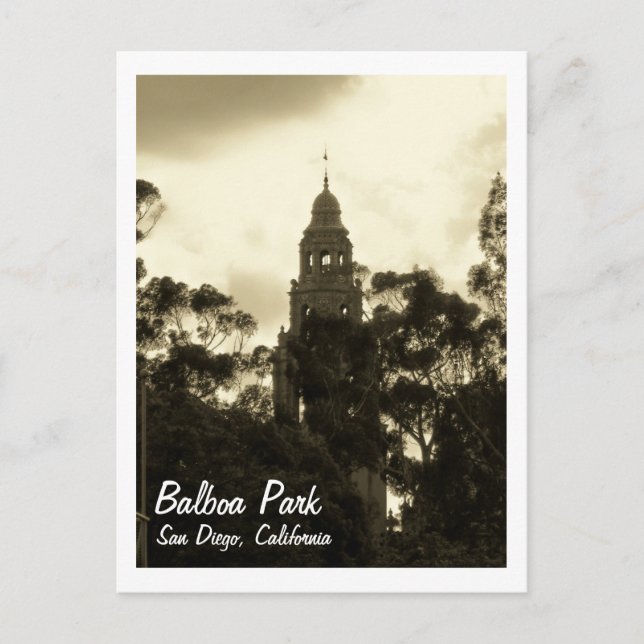 Balboa Park, San Diego CA, Postcard (Front)