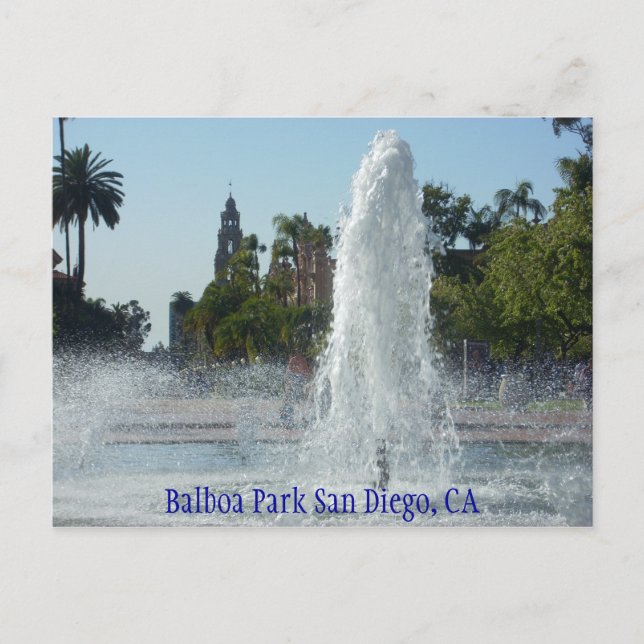 Balboa Park San Diego, CA Postcard (Front)