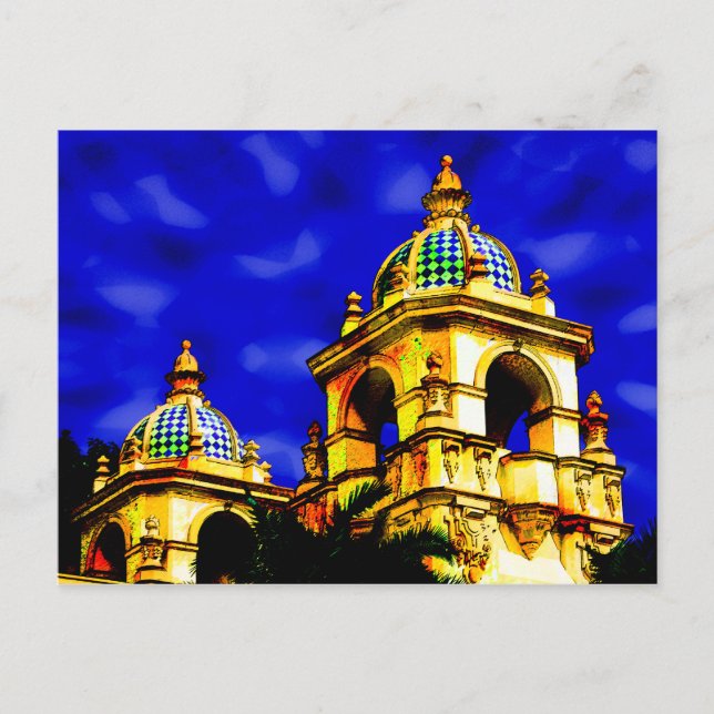 Balboa park, San Diego Postcard (Front)