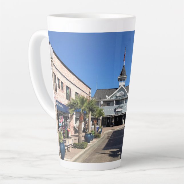 Balboa Pavillion, Newport Beach, California Latte Mug (Left Angle)
