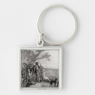 Balboa's First Sight of the Pacific Ocean Keychain