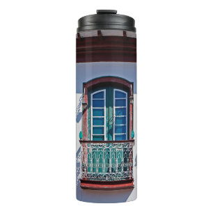 Balconies on facade in Diamantina, Minas Gerais, B Thermal Tumbler