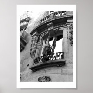 Balcony in Paris Poster