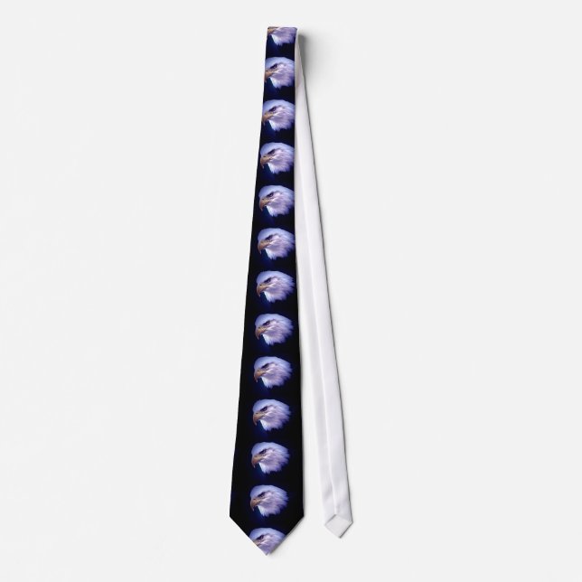Bald American Eagle Eye Neck Tie (Front)