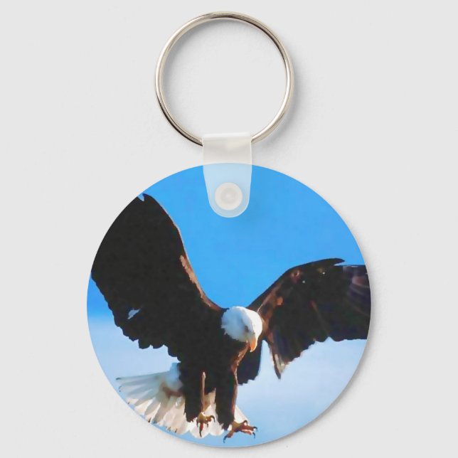 Bald American Eagle Keychain (Front)
