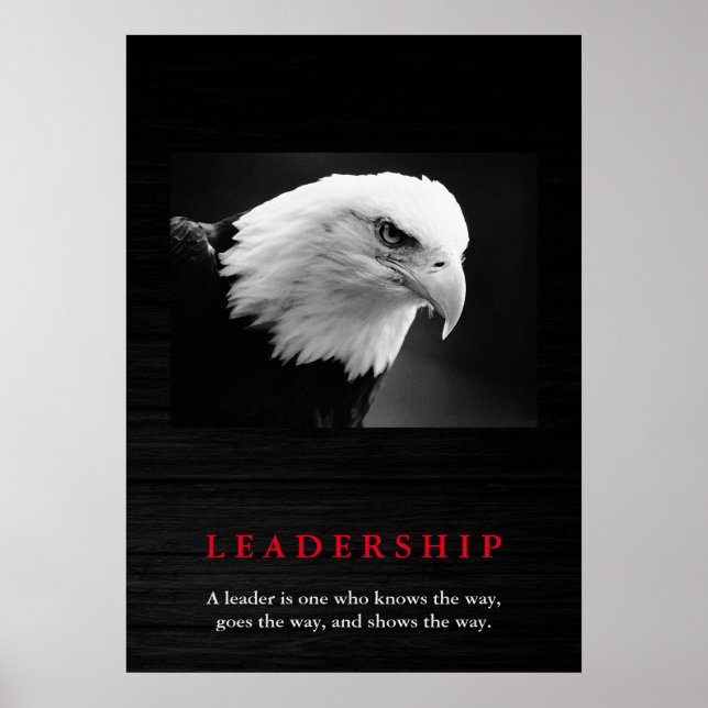 Bald American Eagle Leadership Poster (Front)