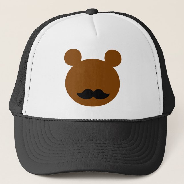 bald bear trucker hat (Front)