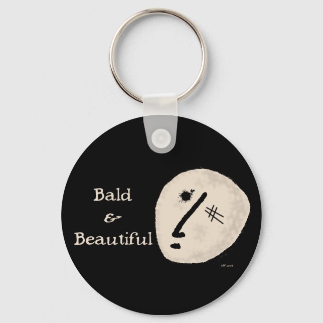 Bald & Beautiful Keychain (Front)