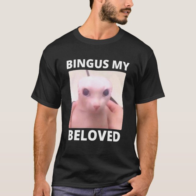 Bald Bingus My Beloved Hairless Sphinx Cat T-Shirt (Front)