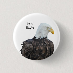 Bald Eagle 1 Inch Round Button