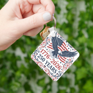 Bald Eagle 250 years of Freedom Keychain