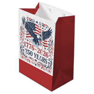 Bald Eagle 250 years of Freedom Medium Gift Bag
