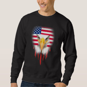 Bald Eagle 4th Of July American Flag Patriotic Fre Sweatshirt
