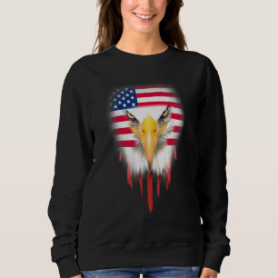 Bald Eagle 4th Of July American Flag Patriotic Fre Sweatshirt