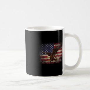 Bald Eagle 4th of July Christmas Gift American Fla Coffee Mug
