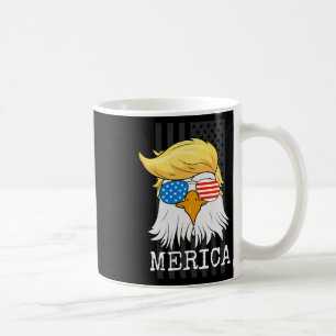 Bald Eagle 4th Of July Trump American Flag Funny G Coffee Mug