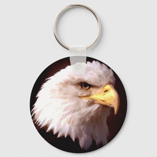Bald Eagle American Eagle Keychain (Front)