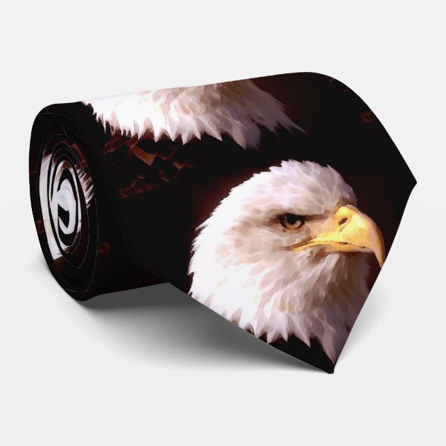Bald Eagle American Eagle Tie (Rolled)