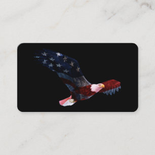 Bald Eagle American Flag Business Card