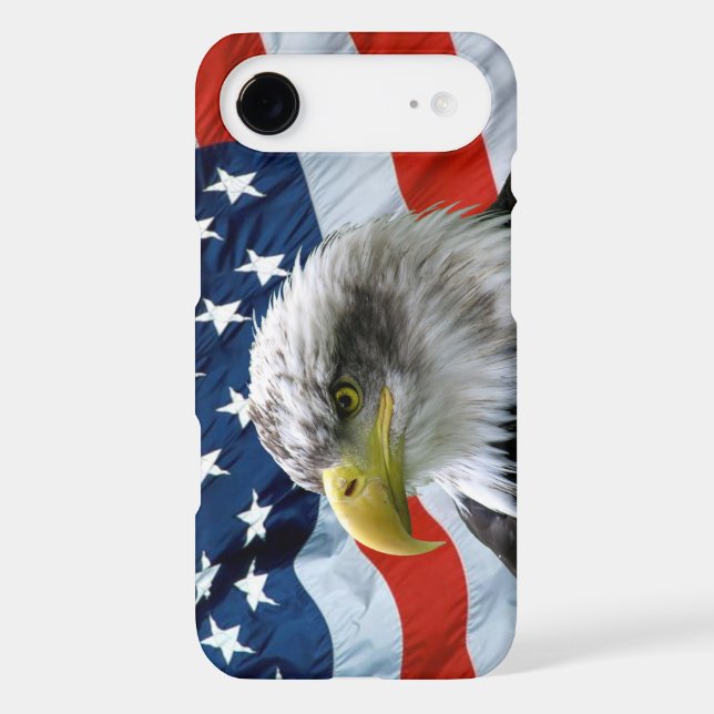 Bald Eagle American Flag iPhone 5 Case (Back)