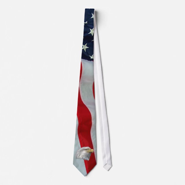 BALD EAGLE --AMERICAN FLAG TIE (Front)