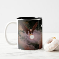 Bald Eagle and Full Moon Fantasy Personalized 