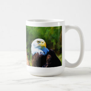 Bald Eagle and Sunlight Wildlife Art Coffee Mug