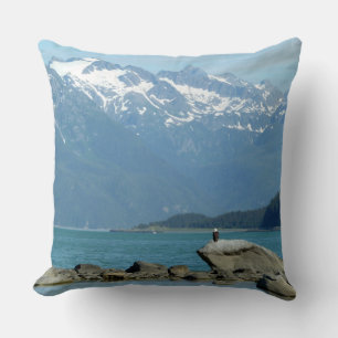 Bald Eagle at Skagway Alaska Throw Pillow