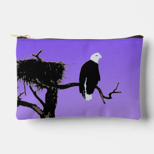 Bald Eagle at Sunset  - Original Wildlife Art Accessory Pouch