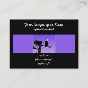 Bald Eagle at Sunset - Original Wildlife Art Business Card