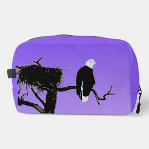 Bald Eagle at Sunset  - Original Wildlife Art Dopp Kit
