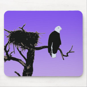Bald Eagle at Sunset  - Original Wildlife Art Mouse Pad