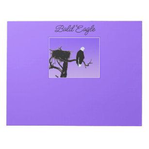 Bald Eagle at Sunset  - Original Wildlife Art Notepad