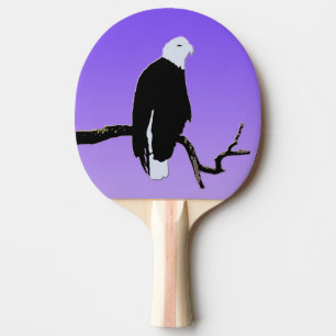Bald Eagle at Sunset  - Original Wildlife Art Ping Pong Paddle