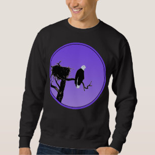 Bald Eagle at Sunset  - Original Wildlife Art Sweatshirt
