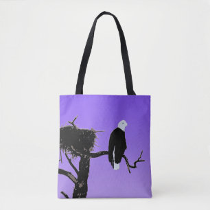 Bald Eagle at Sunset  - Original Wildlife Art Tote Bag