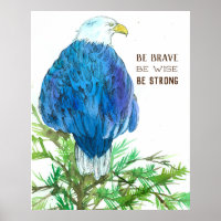 Bald Eagle Bird Brave Wise Strong Positive Words