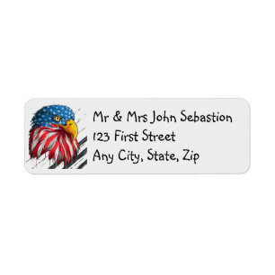 Bald Eagle Bird USA Flag Crying Patriotic