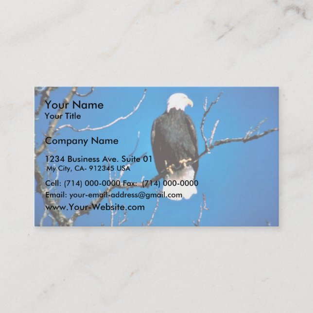 Bald Eagle Business Card (Front)