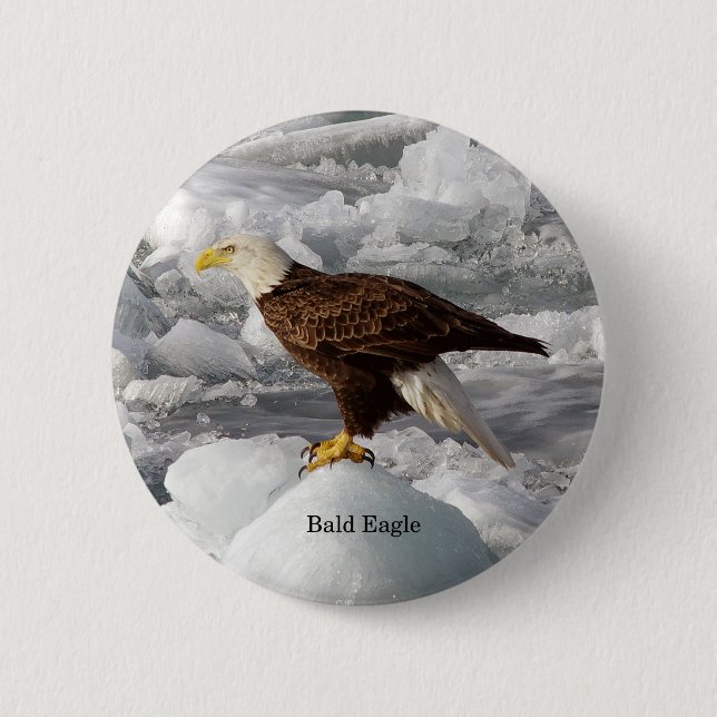 Bald eagle button (Front)