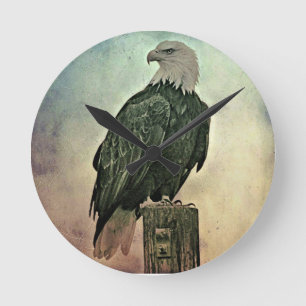 bald eagle clock