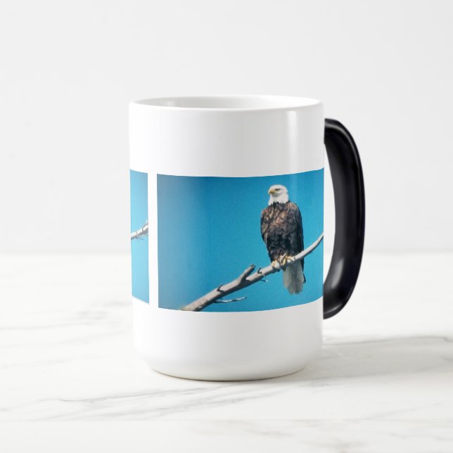 Bald Eagle Color Morphing Mug (Front Right)