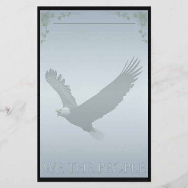 Bald Eagle Custom Stationery (Front)